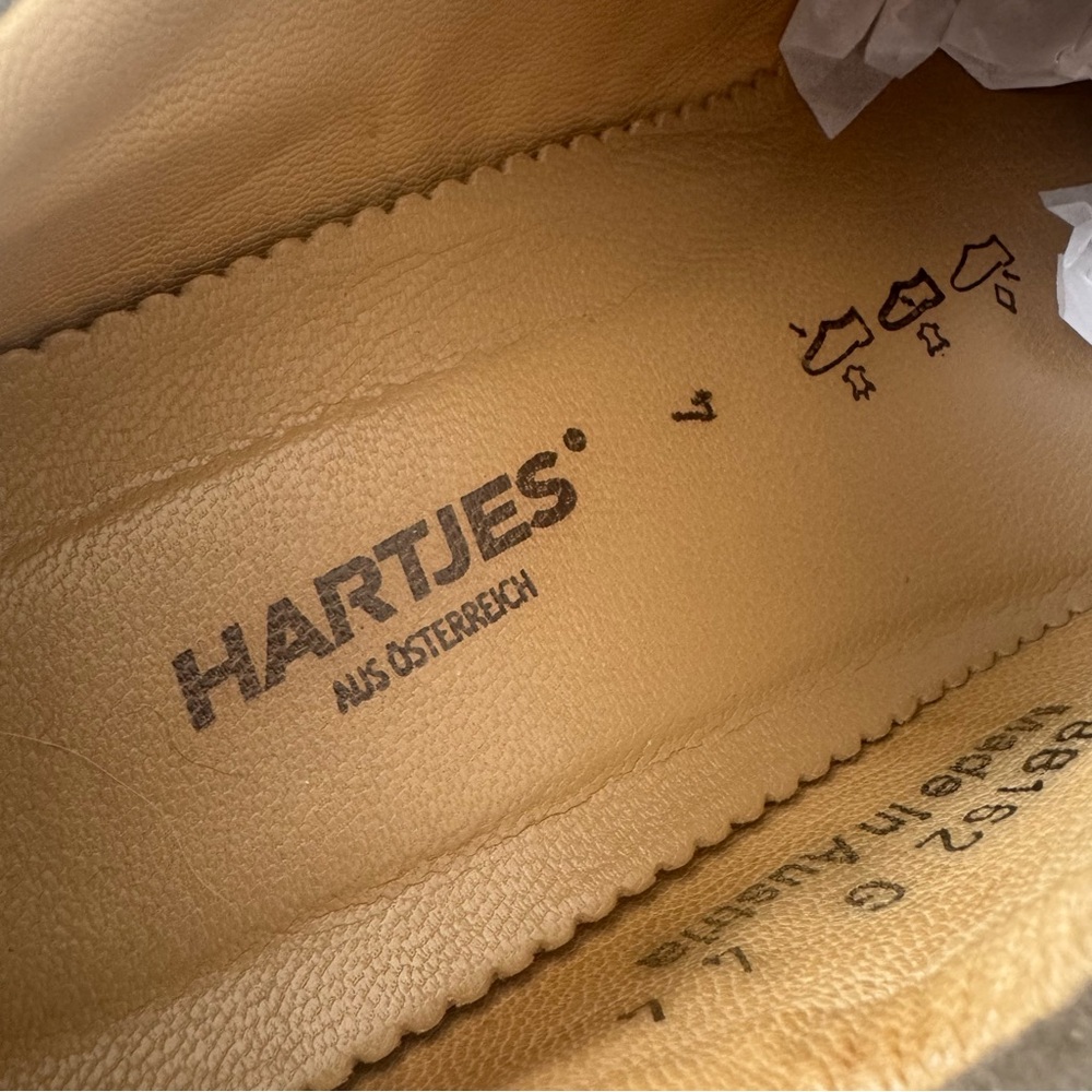 Hartjes XS Casual Shoes UK size 4‎ US size 6.5 Tan Beige Suede Side Zip Sneakers - Picture 5 of 15